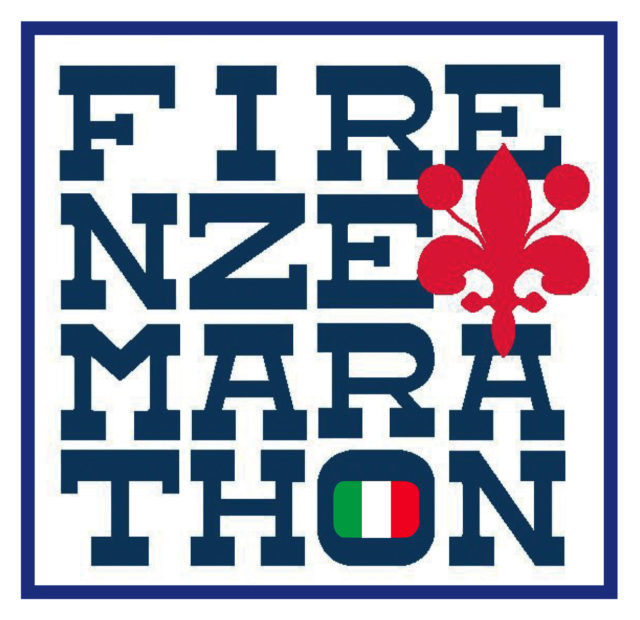 Logo de Firenze marathon de Florence, Italie.