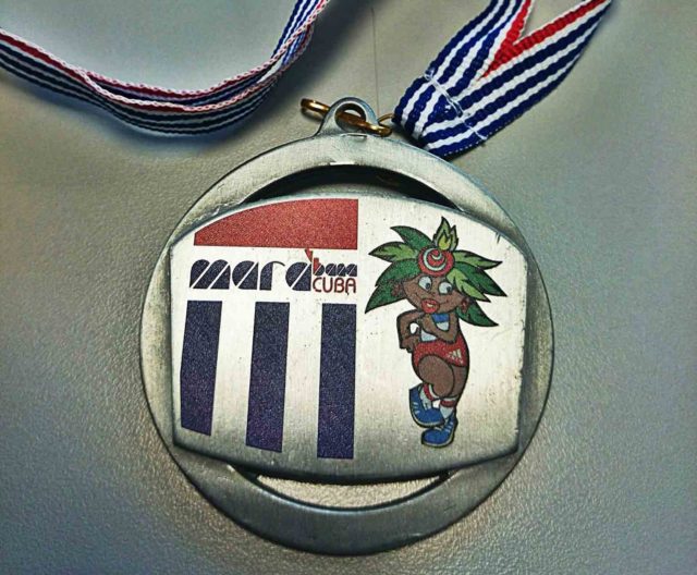 La médaille du marathon Marabana de Cuba.